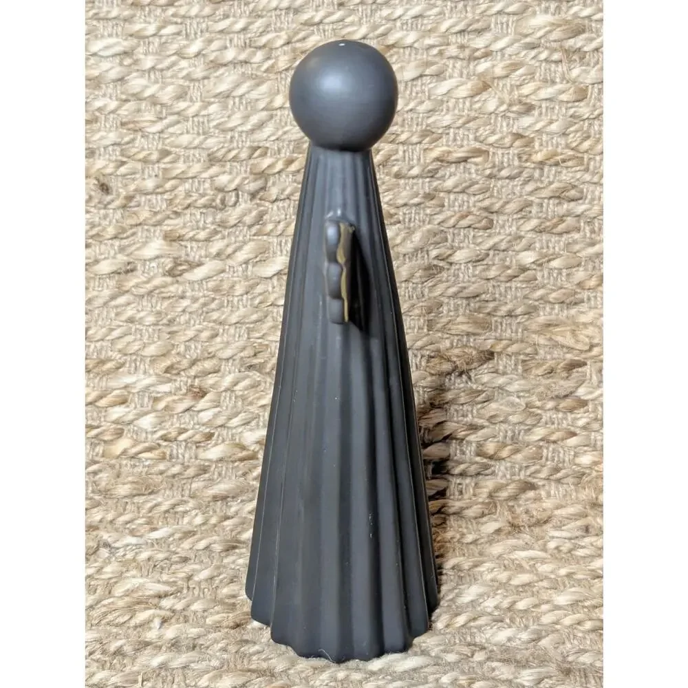 NEW! Black Guardian Angel Statue Ceramic Christmas Figurine Holiday Decor